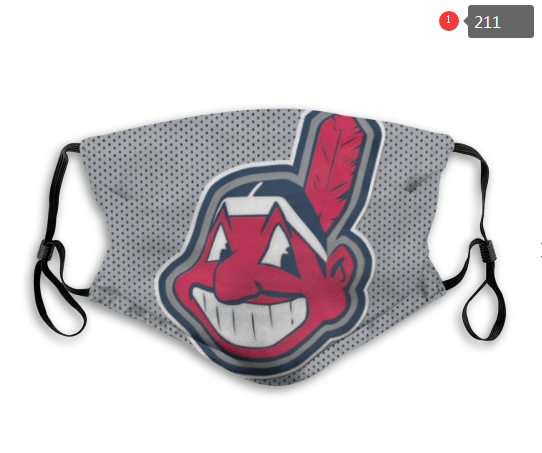 MLB Cleveland Indians Dust mask with filter->mlb dust mask->Sports Accessory